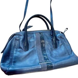 Cole Haan striped leather crossbody